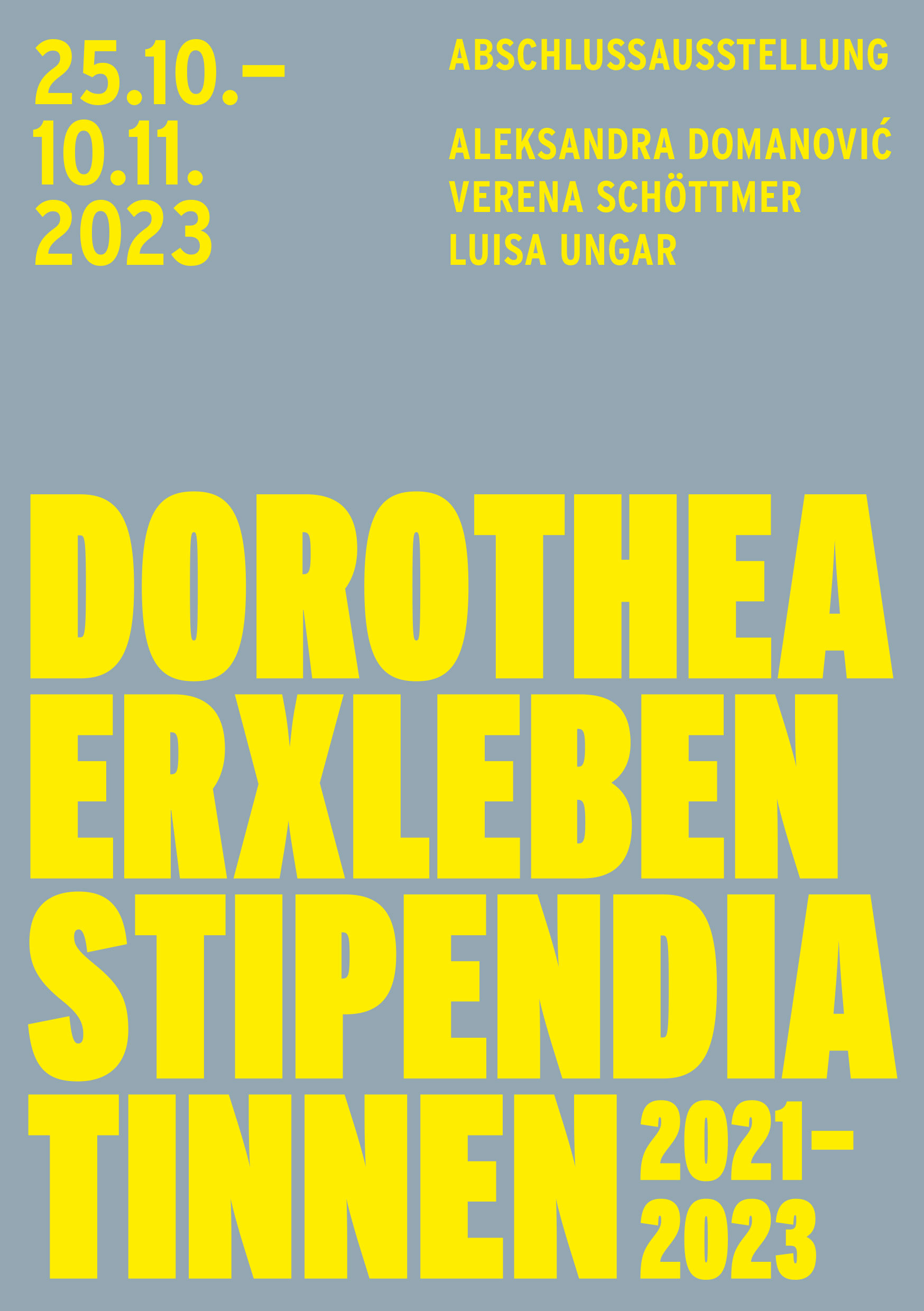 Dorothea Erxleben Stipendiatinnen 2021–23